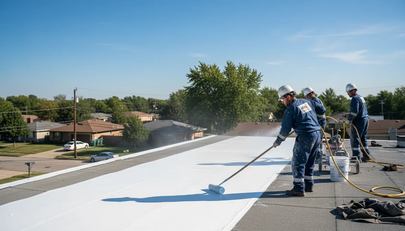 Commercial roof coating in Heath, MA near me